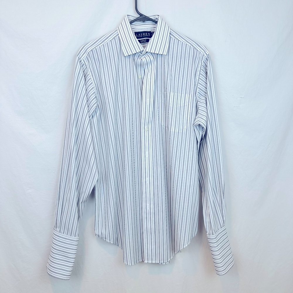Lauren Ralph Lauren Classic Fit Non Iron French Cuff Dress Shirt (15 1/2)